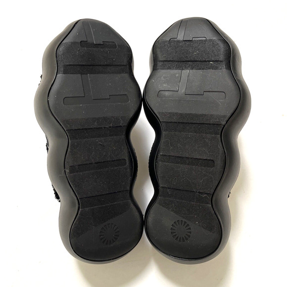 UGG Sugarcloud Black Platform Slide Sandals Size 9 NWOB Terry Logo Style 1138178 - Picture 9 of 10